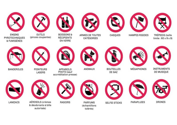 Liste des objets interdits à Intervilles Liste des objets interdits à Intervilles