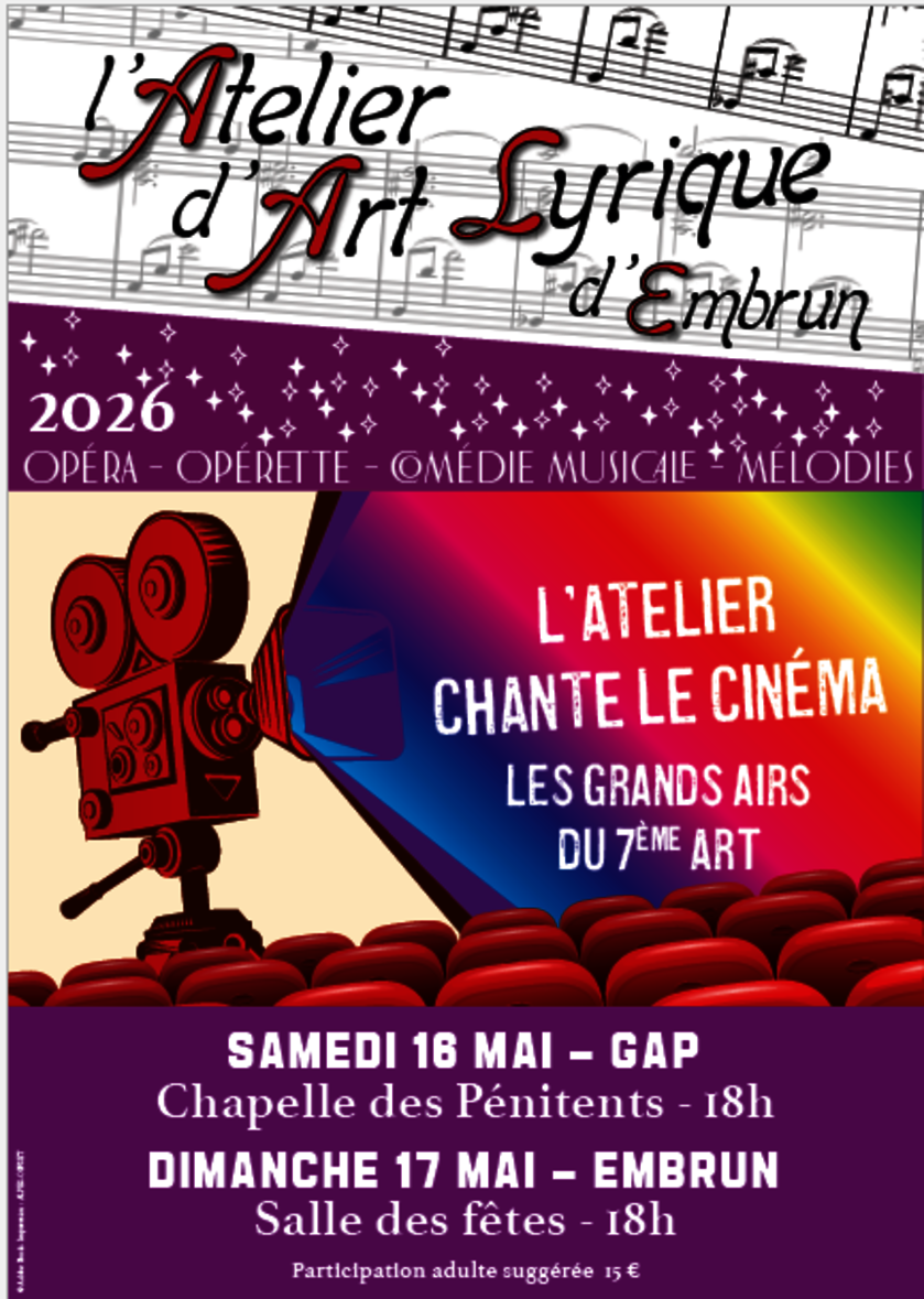 L'Atelier chante le cinéma, les grands Airs du 7ème Art_Gap