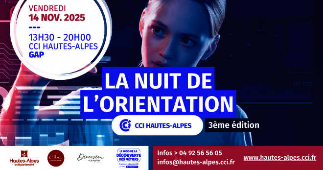 La Nuit de l'Orientation 2025 - © CCI Hautes-Alpes La Nuit de l'Orientation 2025 - © CCI Hautes-Alpes