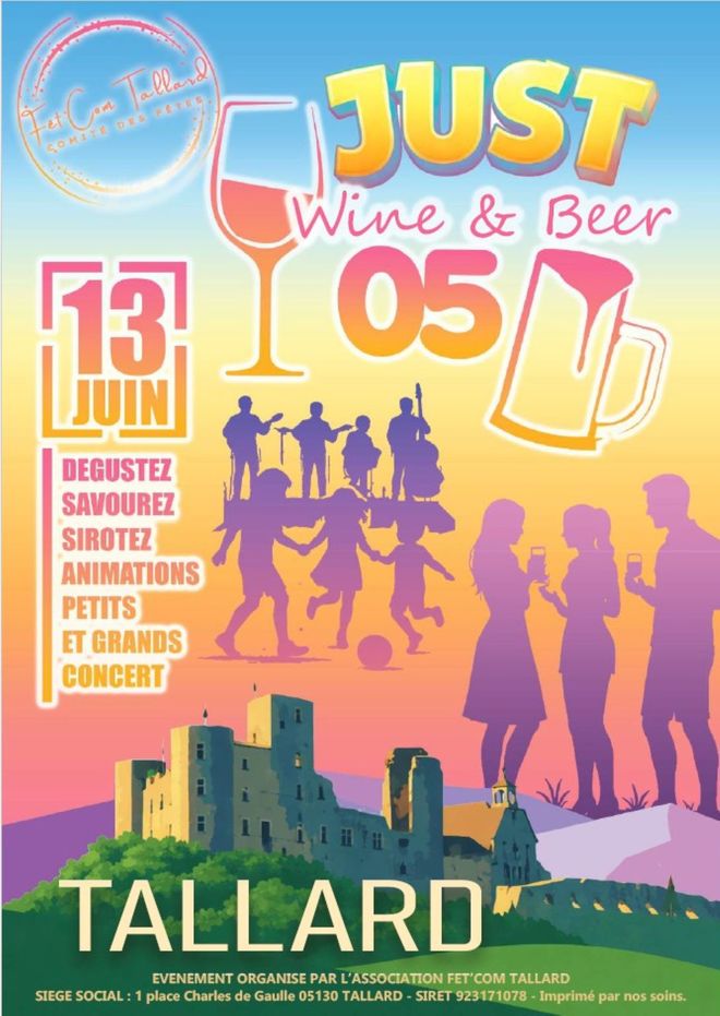 Just wine & beer_Tallard - © Fêtcom Tallard Just wine & beer_Tallard - © Fêtcom Tallard