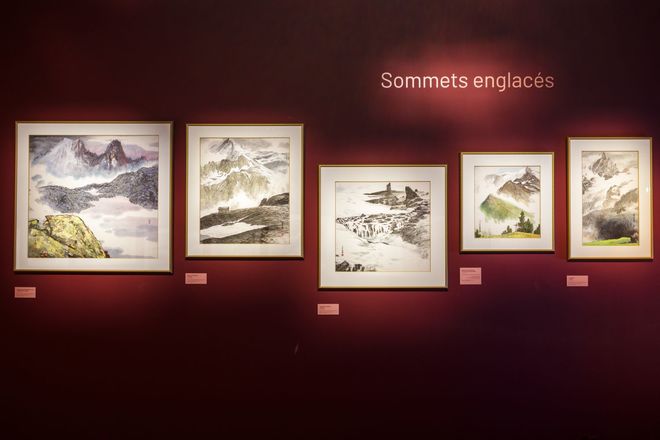 Visite de l’exposition « He Yifu. D’encre, d’eau et de montagne »_Gap - © Etienne MAURY Visite de l’exposition « He Yifu. D’encre, d’eau et de montagne »_Gap - © Etienne MAURY