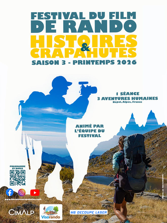 Affiche du festival du film de rando HISTOIRES & CRAPAHUTES - © Histoires & Crapahutes Affiche du festival du film de rando HISTOIRES & CRAPAHUTES - © Histoires & Crapahutes