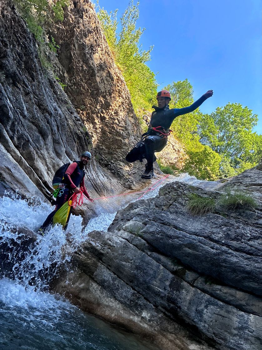 Canyoning découverte rabou - Ecrins Spéléo Canyon_La Bâtie-Montsaléon - © Ecrins Spéléo Canyon