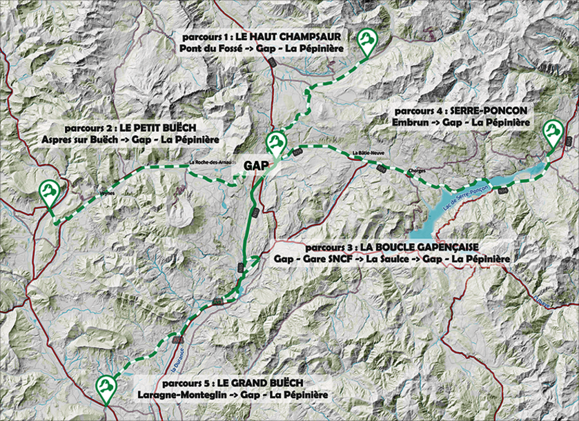 L'Odyssée alpine grand rallye d’autostop : trajet Gap - Gap_Gap