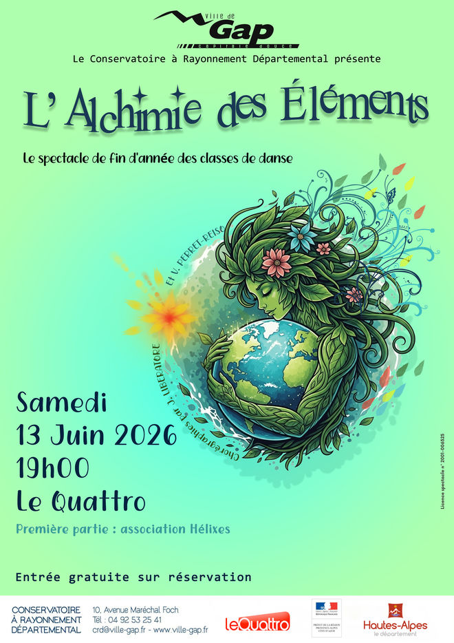 'L'ALCHIMIE DES ÉLÉMENTS' Spectacle de fin d'année des classes de danse du Conservatoire à Rayonnement Départemental_Gap 'L'ALCHIMIE DES ÉLÉMENTS' Spectacle de fin d'année des classes de danse du Conservatoire à Rayonnement Départemental_Gap