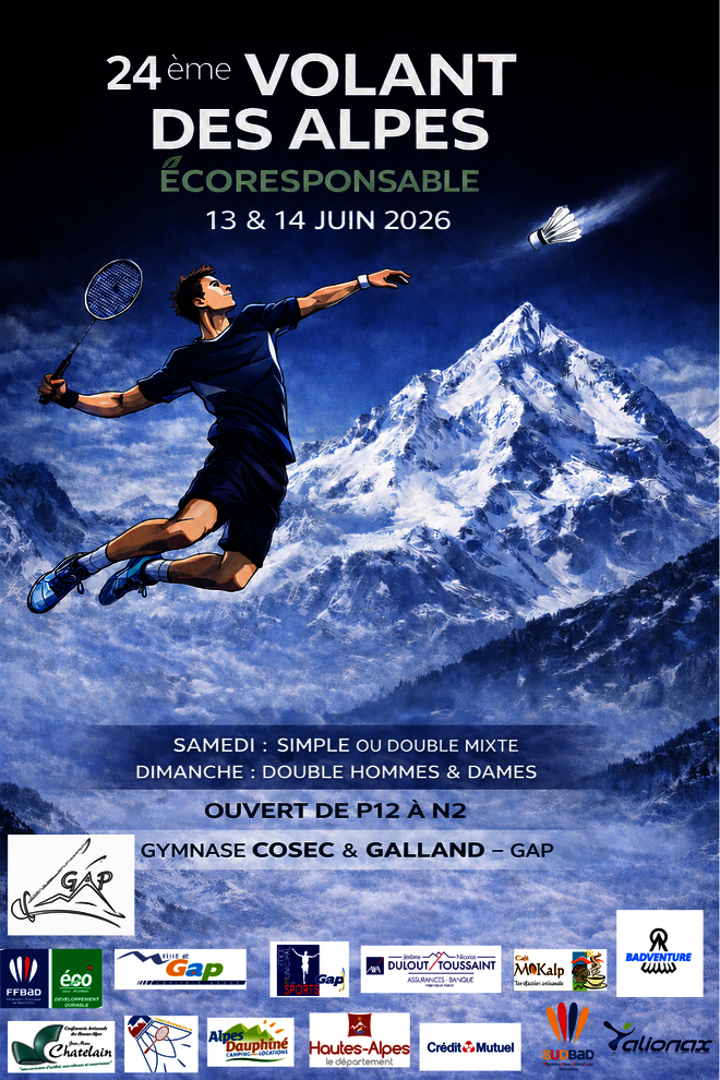 Affiche 24Ème Volant des Alpes - © BCG05 Affiche 24Ème Volant des Alpes - © BCG05