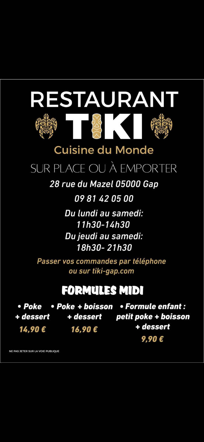 Le tiki-gap - © Le tiki