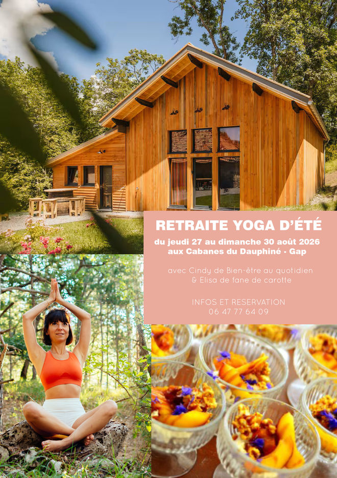 Affiche retraite de yoga - ETE 2026 - © cindylostys