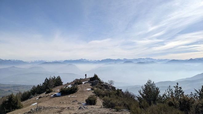 Rando couché de Soleil à la Petite Céüse_Sigoyer - © OT TDG