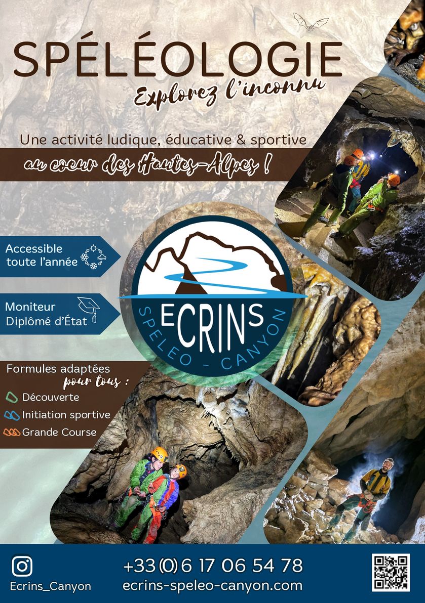 Spéléologie pour tous niveaux avec Écrins Spéléo Canyon_La Bâtie-Montsaléon - © Ecrins Spéléo Canyon