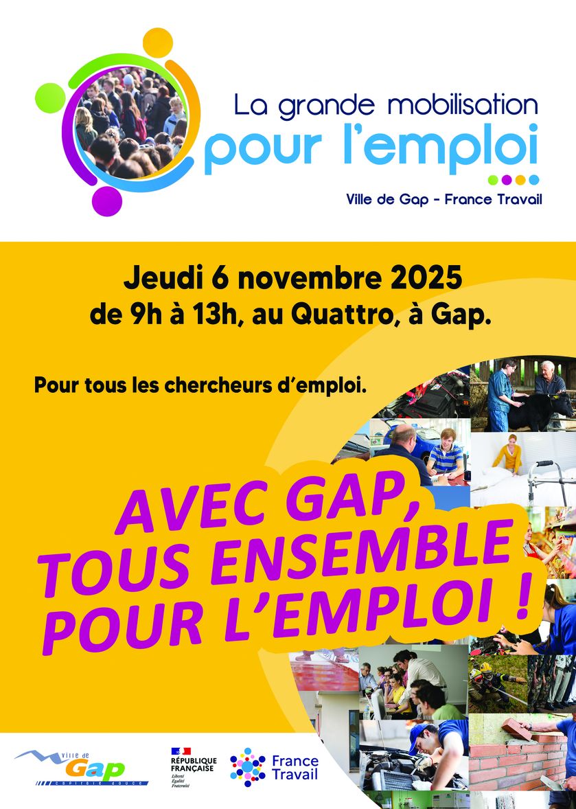 Grande mobilisation pour l'emploi_Gap - © Ville de Gap