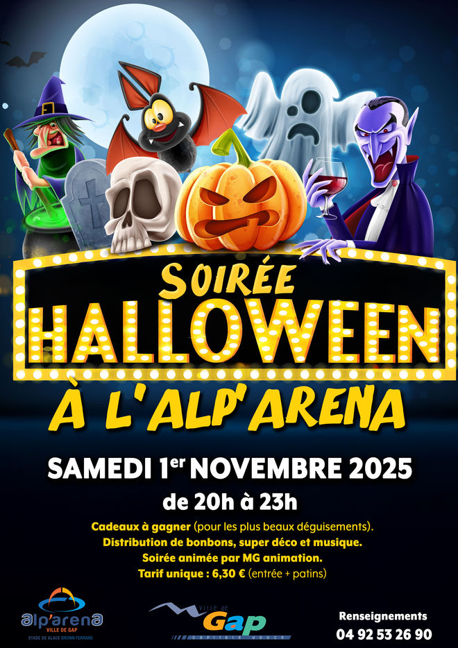 Soirée Halloween à l'Alp'aréna_Gap - © ville de Gap Soirée Halloween à l'Alp'aréna_Gap - © ville de Gap