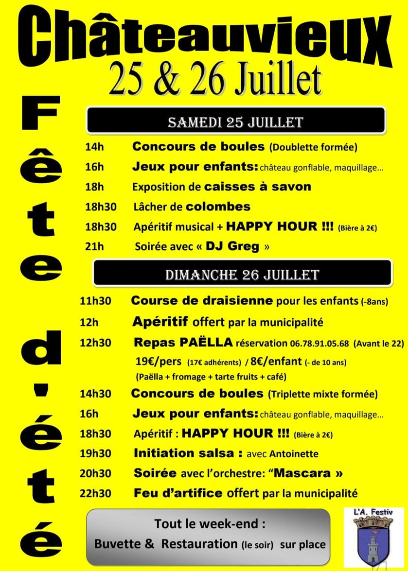 Fête d'été de Châteauvieux - © l'A. Festiv