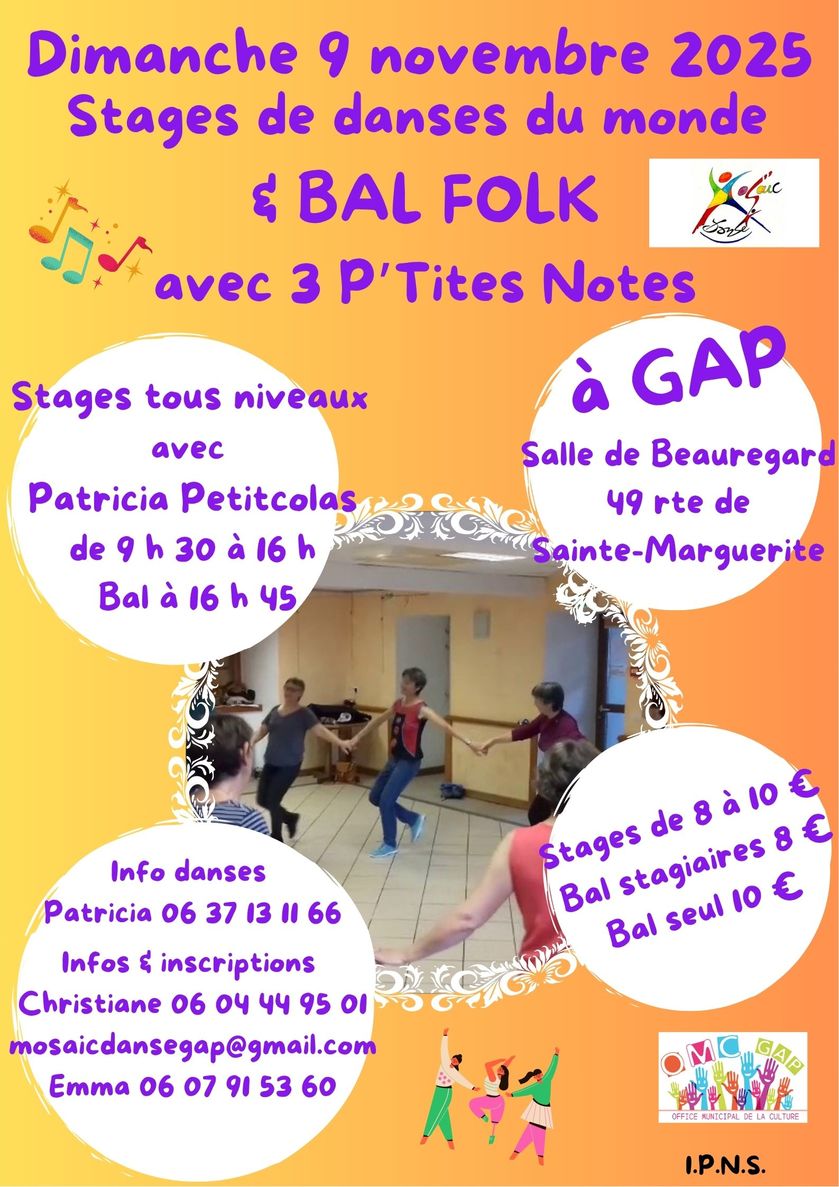 Stage de danses du monde et bal_Gap