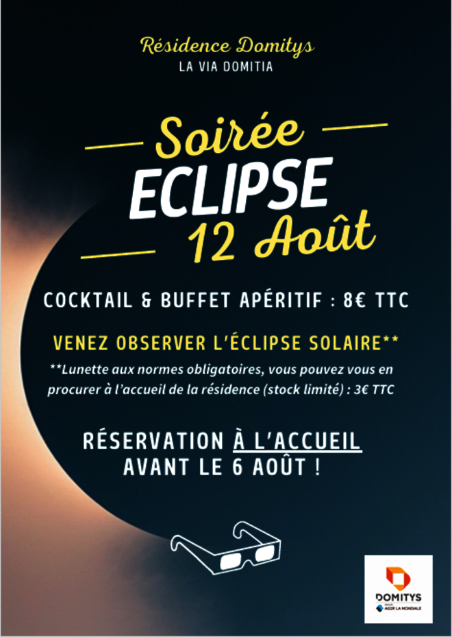 Affiche éclipse - © Domitys Affiche éclipse - © Domitys