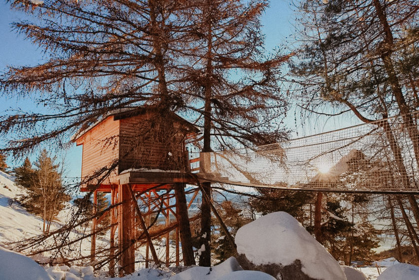 Cabane pour deux en hiver - © Cabane pour deux