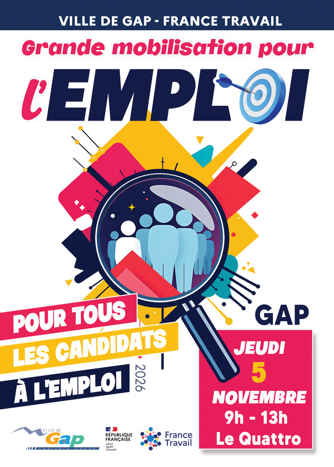 Grande mobilisation pour l'emploi_Gap - © Ville de Gap Grande mobilisation pour l'emploi_Gap - © Ville de Gap