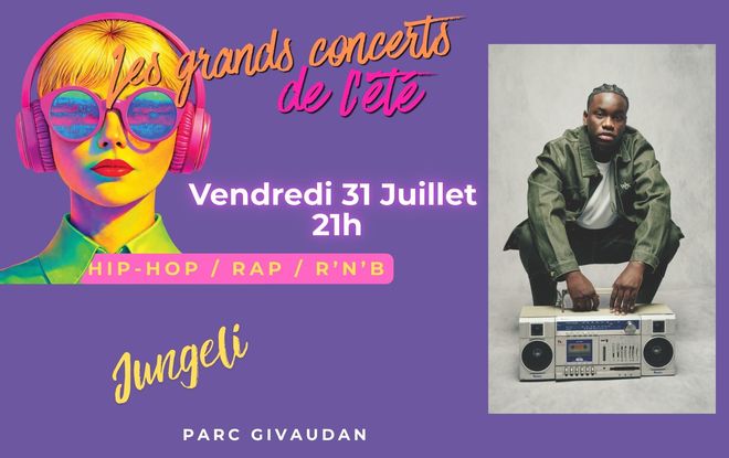 Les grands concerts de l'été - Jungeli - Festival Eclat(s) d'été_Gap Les grands concerts de l'été - Jungeli - Festival Eclat(s) d'été_Gap